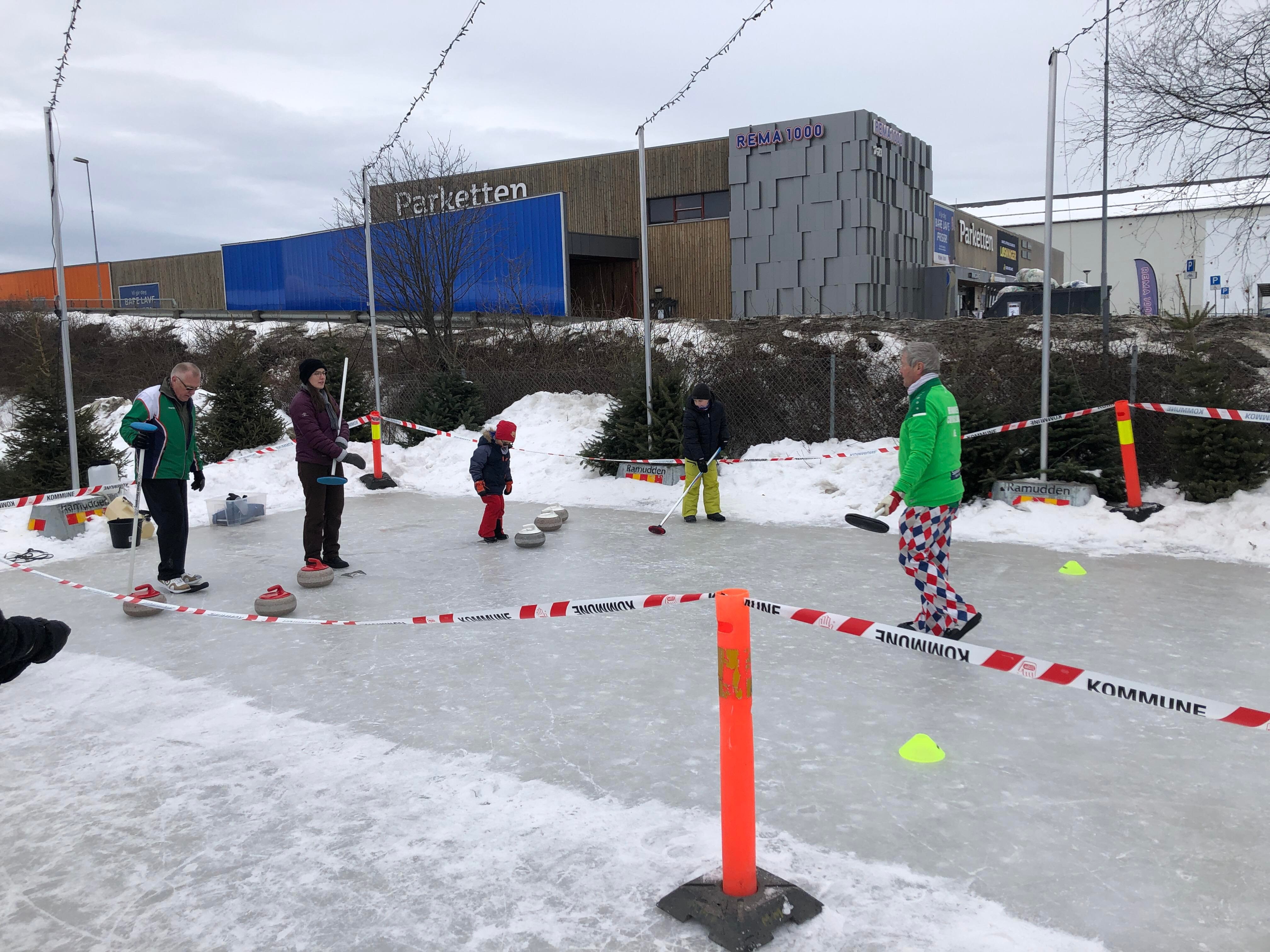 Curlingentusiasme i Brumunddal